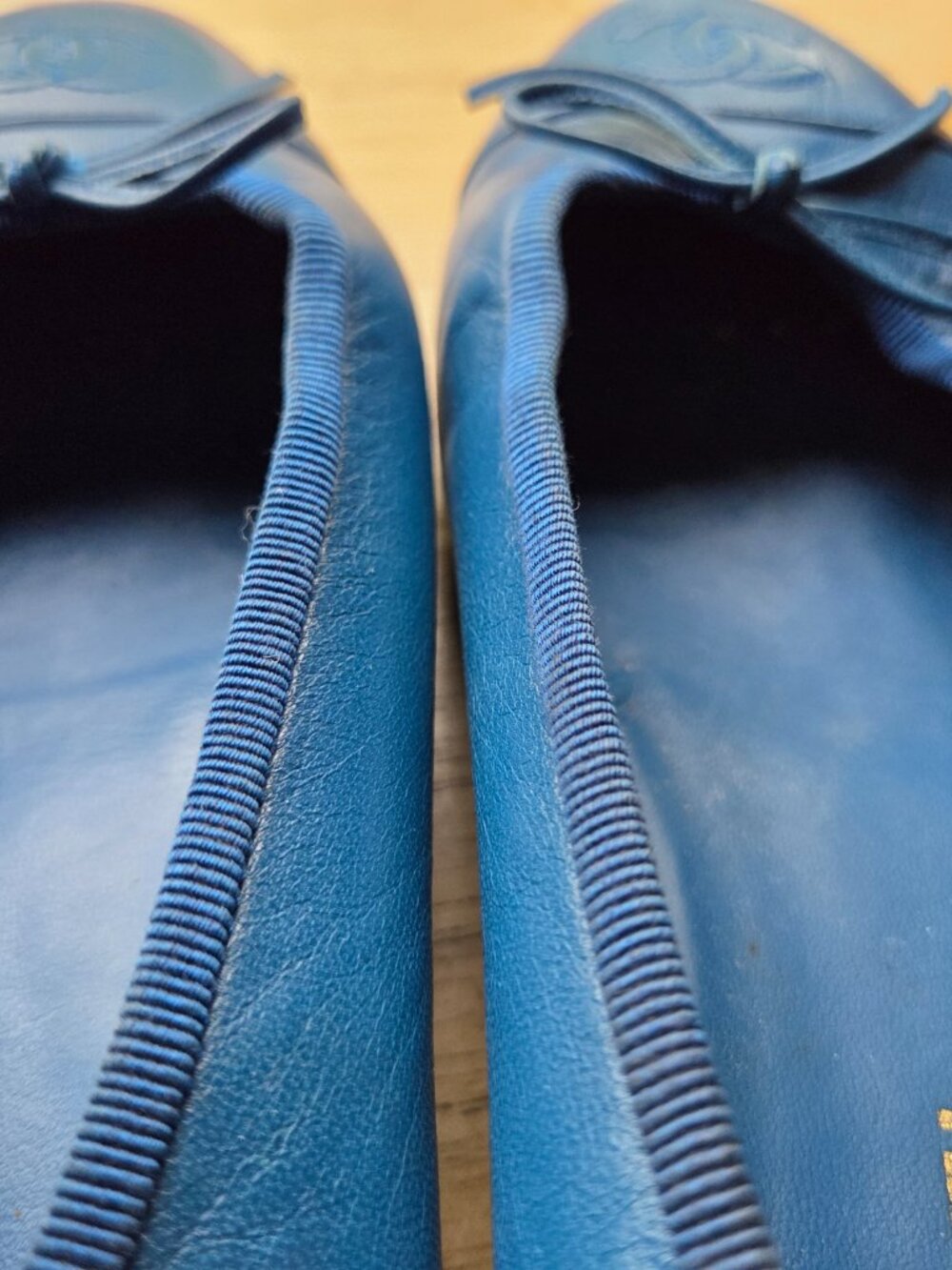 Vintage Chanel Royal Blue Ballet Flats - Picture 5 of 15